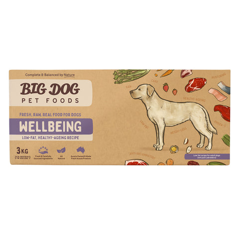 Big Dog Wellbeing Raw Dog Food 3kg