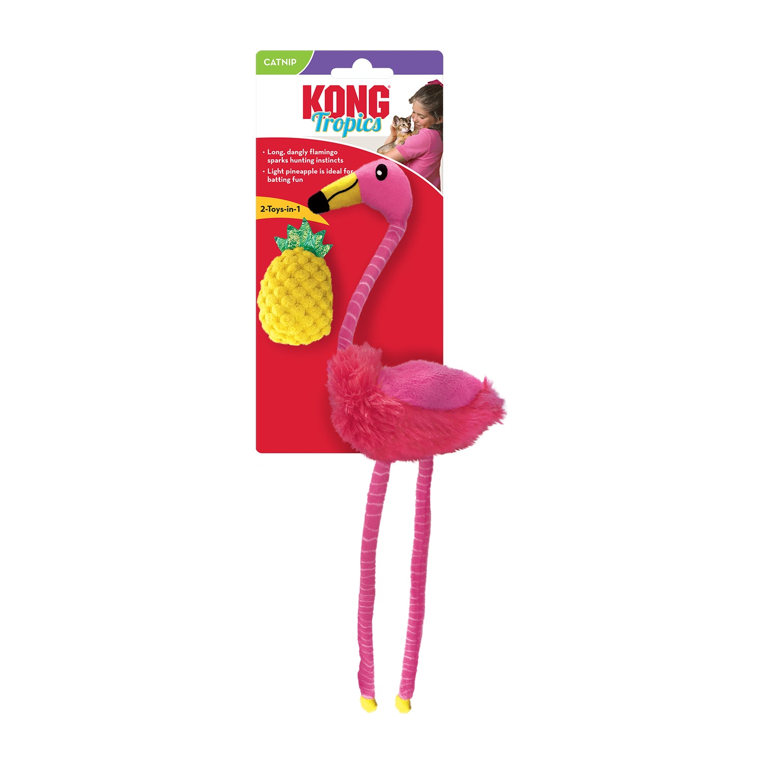 Flamingo cat toy deals