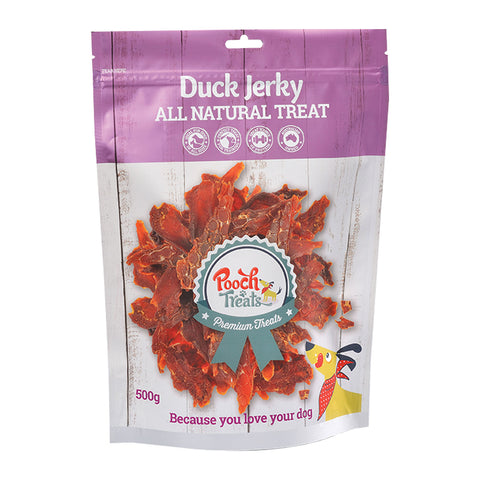Pooch Treats Duck Jerky Dog Treats 500g