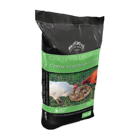 Country Heritage Organic Vegetarian Coarse Layer Mix Chicken Feed 20kg