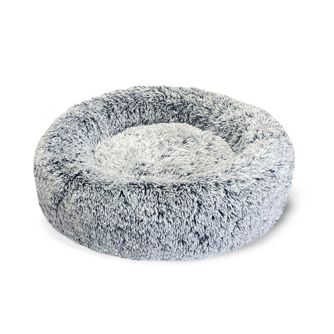 Superior Pet Goods Calming Curl Up Cloud Dog Bed Dove Grey Faux Fur
