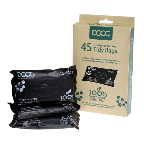 DOOG Compostable Poo Bags 3x15pk