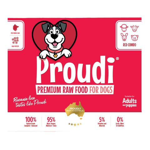 Proudi Premium Red Combo Raw Dog Food 2.4kg