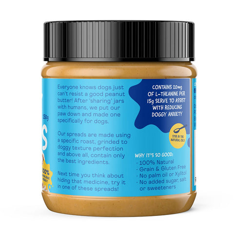 Doggylicious Doggy Butters Calming Peanut Butter Dog Treat 250g