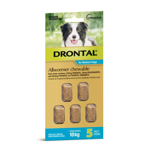 Drontal All Wormer Chewables for Medium Dogs