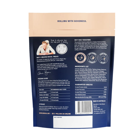 Drool By Dr Chris Brown Daily Boosters Dog Treats 110g