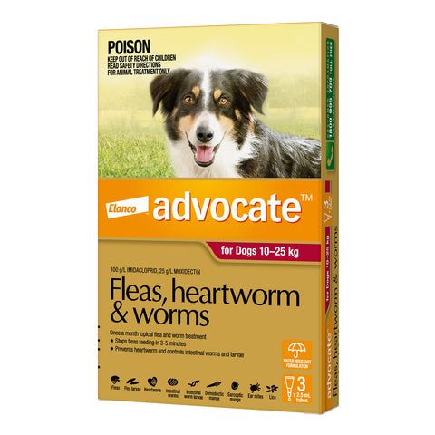 Advocate Flea, Heartworm & Worms for Large Dogs 10-25kg