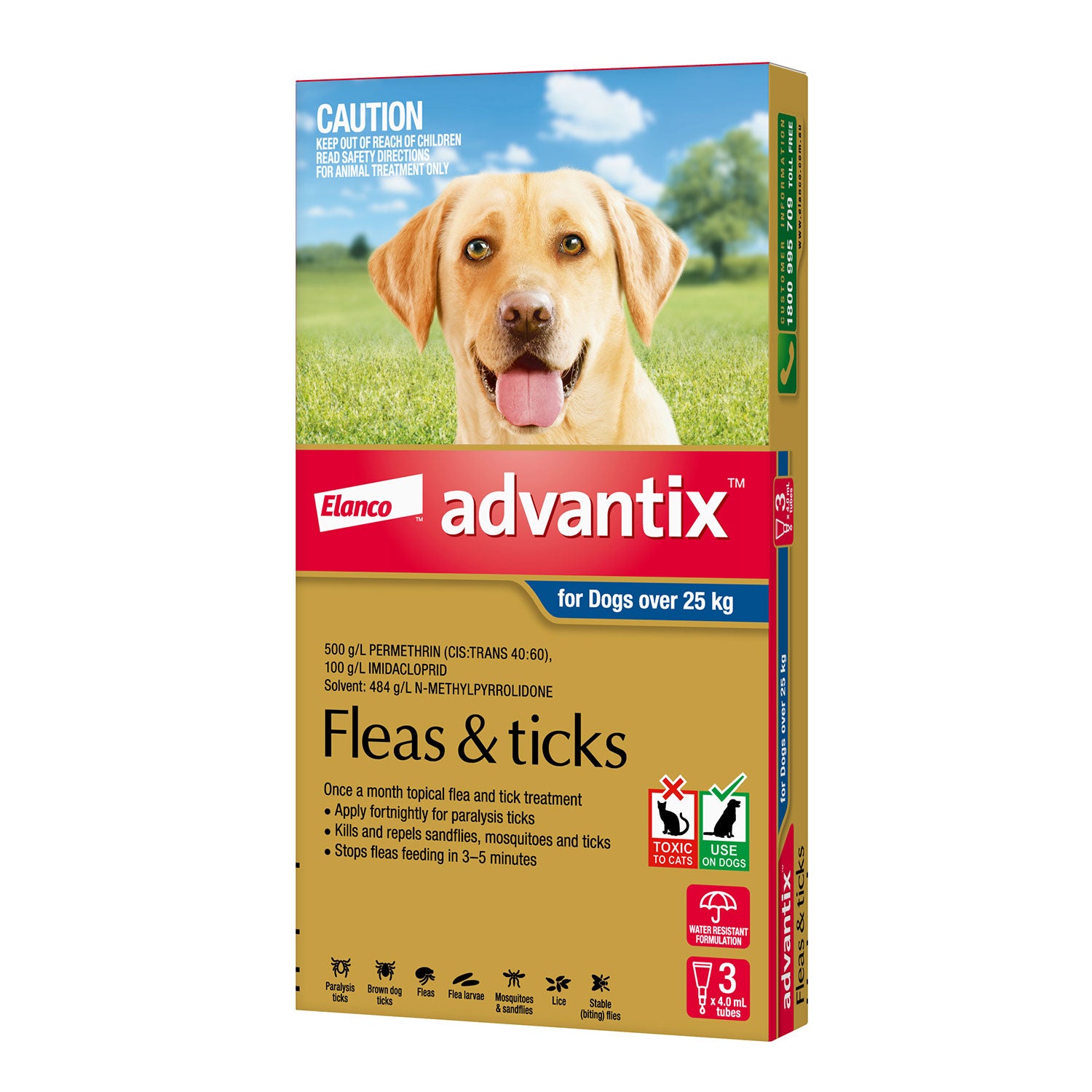 Advantix Flea Tick Treatment for Extra Large Dogs 25kg+