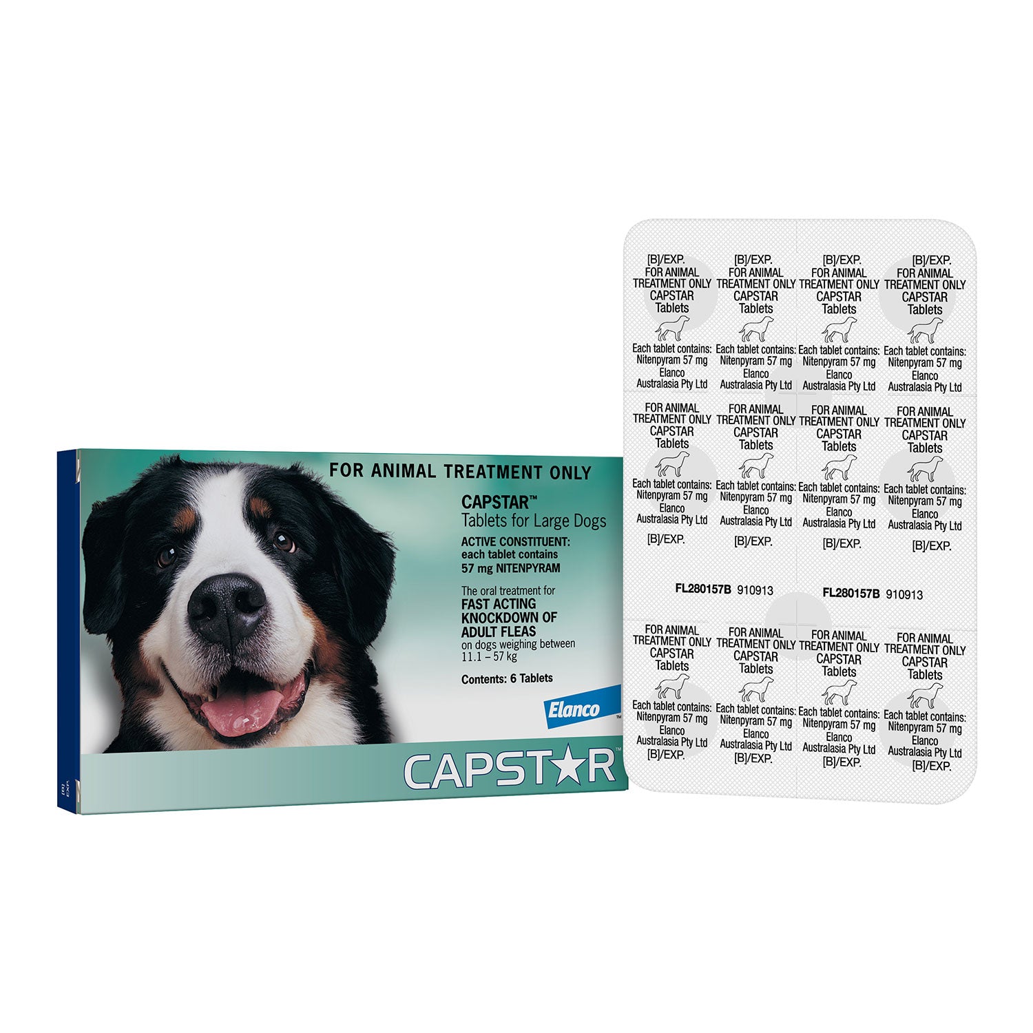 Capstar Flea Treatment for Large Dogs 57kg Pack