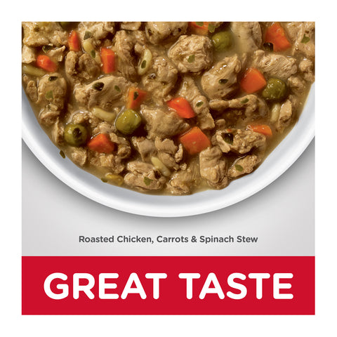 Hill's Science Diet Healthy Cuisine Roasted Chicken, Carrots & Spinach Stew 7+ Adult Canned Dog Food