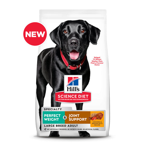 Hills Science Diet Large Breed Perfect Weight & Joint Support Adult Dry Dog Food 11.3kg