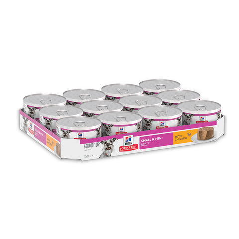 Hills Science Diet Small & Mini Chicken 7+ Adult Canned Dog Food