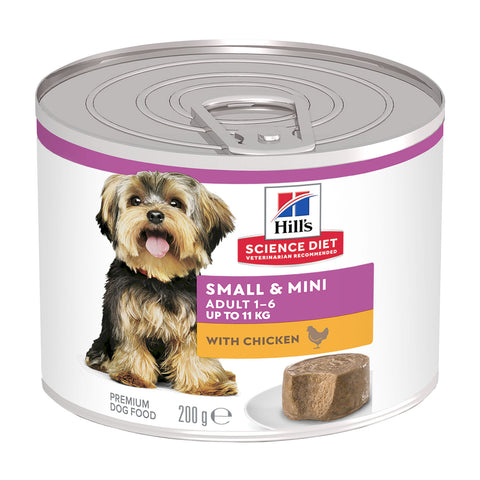Hills Science Diet Small & Mini Chicken 1-6 Adult Canned Dog Food