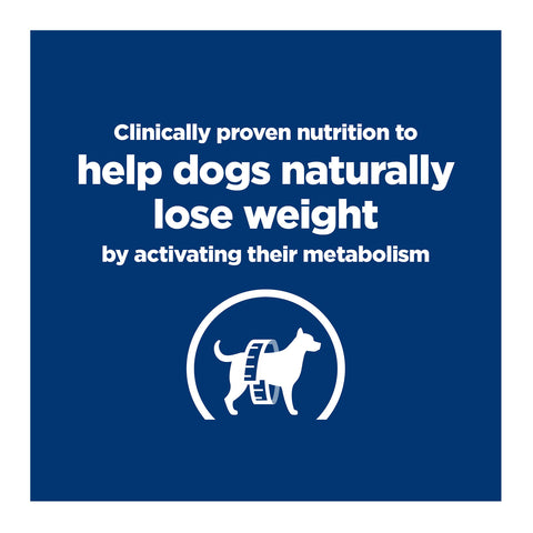 Hill's Prescription Diet Metabolic Weight Loss & Maintenance Chicken Flavour Canned Dog Food 12x370g