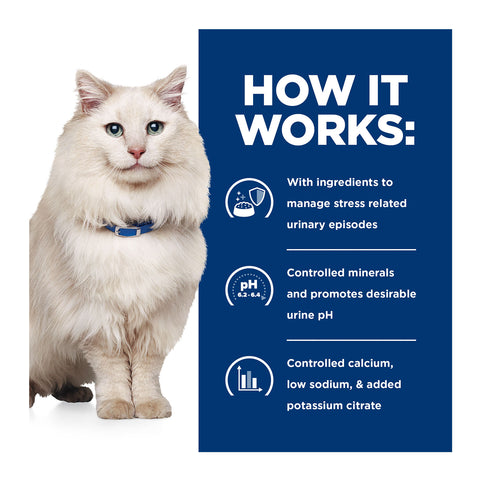 Hill's Prescription Diet C/D Multicare Stress Urinary Care Chicken Wet Cat Food Pouches 12x85g