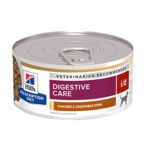 Hill's Prescription Diet I/D Digestive Care Chicken & Vegetable Canned Dog Food 24x156g