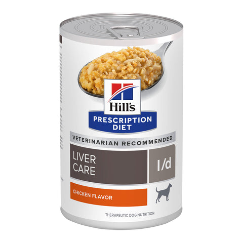 Hill's Prescription Diet L/D Liver Care Chicken Flavour Canned Dog Food 12x370g