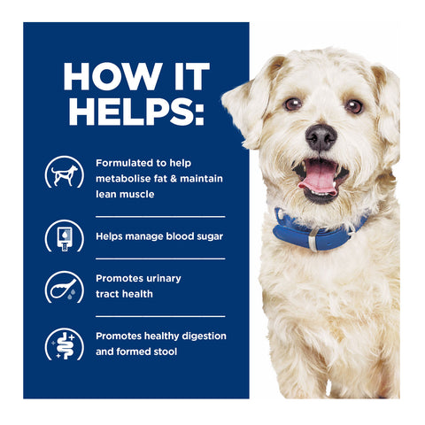 Hill's Prescription Diet W/D Multi-Benefit Chicken Flavour Canned Dog Food 12x370g