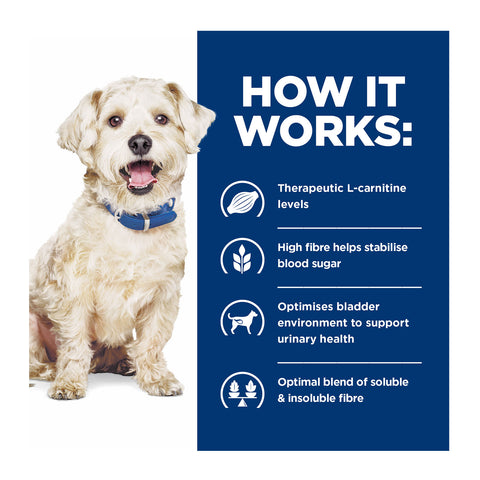 Hill's Prescription Diet W/D Multi-Benefit Dry Dog Food 3.85kg