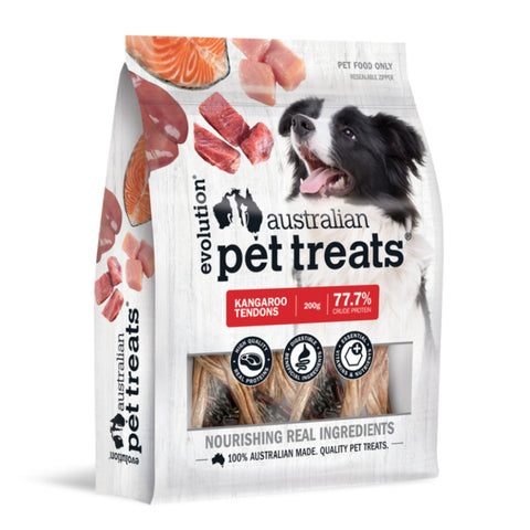 Evolution Pet Treats Kangaroo Tendons Dog Treats