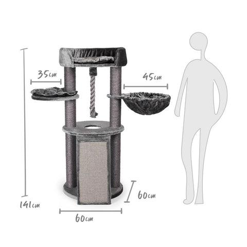 Kazoo Scratch and Sleep Cat Scratch Furniture Charcoal
