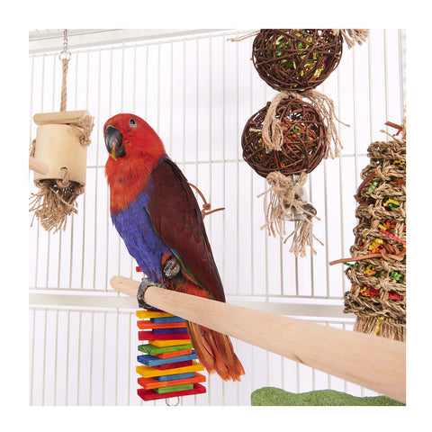Kazoo Wooden Bird Perch