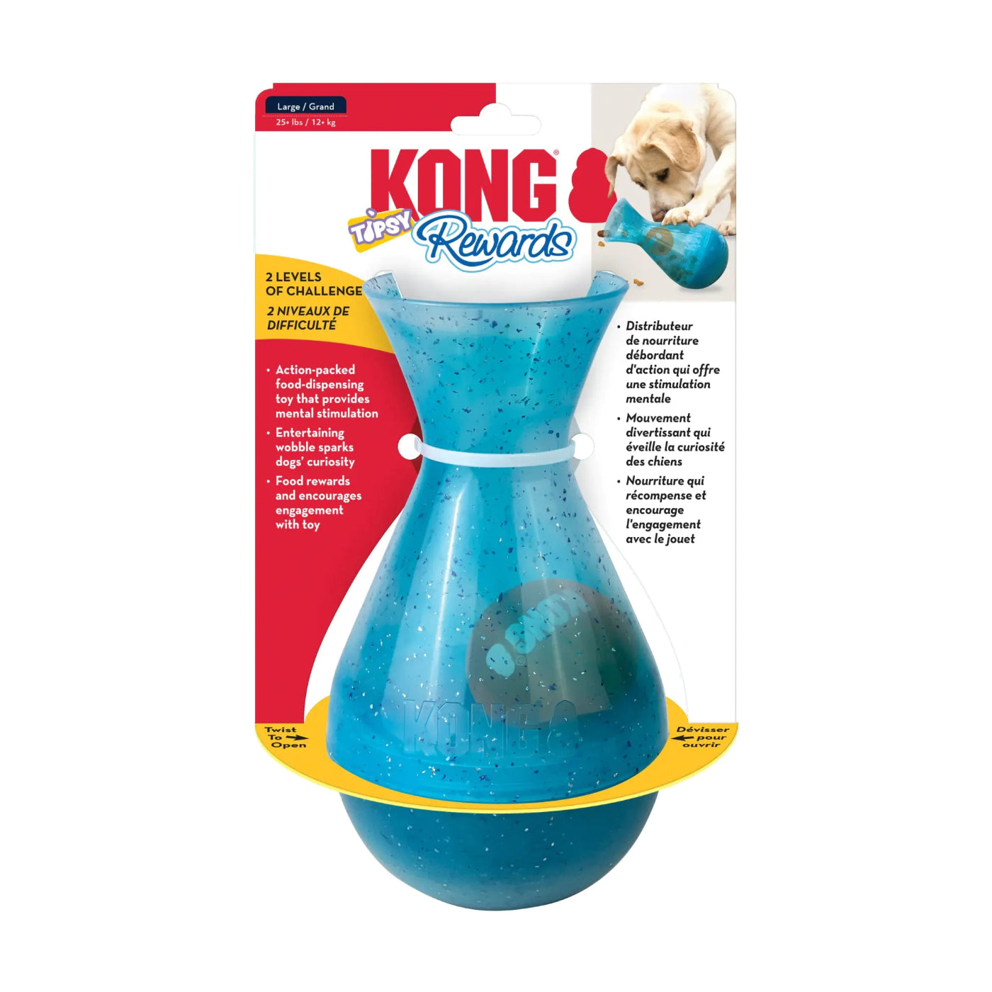 Kong Rewards Tipsy Dog Toy Large
