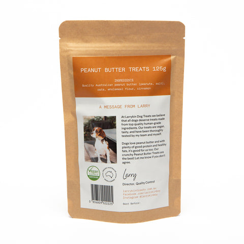 Larrykin Biscuits Peanut Butter Dog Treats 125g
