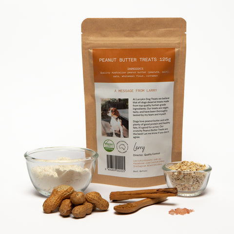 Larrykin Biscuits Peanut Butter Dog Treats 125g