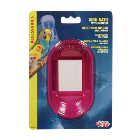 Living World Bird Bath with Mirror