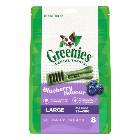 Greenies Blueberry Large Dental Dog Treat 340g
