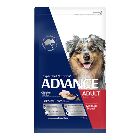 Advance Medium Chicken & Rice Breed Adult Dry Dog Food