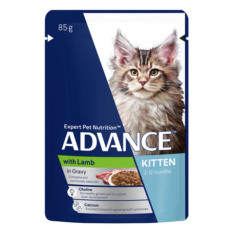 Advance Lamb in Gravy Kitten Wet Cat Food Pouch