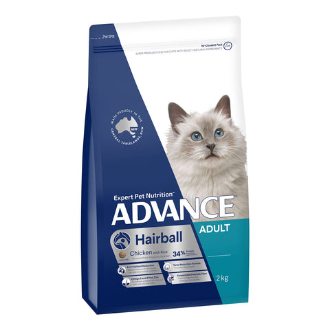 Advance Hairball Chicken & Rice Adult Dry Cat Food 1.5kg