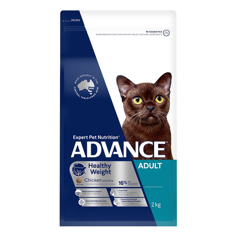 Advance Healthy Weight Chicken & Rice Adult Dry Cat Food 1.5kg