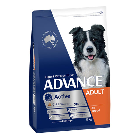 Advance All Breed Active Chicken & Rice Adult Dry Dog Food 13kg