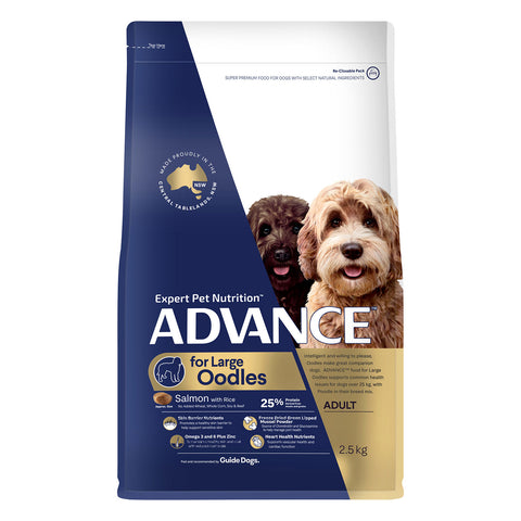 Advance Large Breed Oodles Salmon & Rice Adult Dry Dog Food 2.5kg