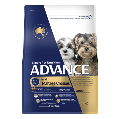 Advance Maltese Crosses Turkey & Rice Adult Dry Dog Food 13kg