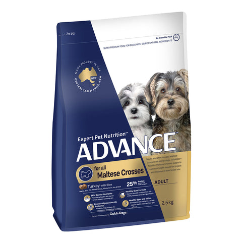 Advance Maltese Crosses Turkey & Rice Adult Dry Dog Food 13kg