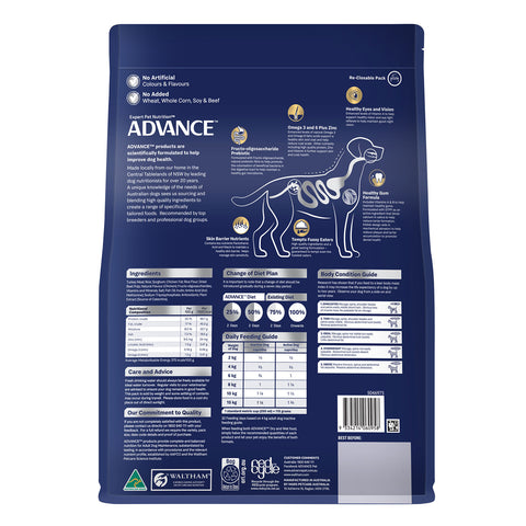 Advance Maltese Crosses Turkey & Rice Adult Dry Dog Food 13kg