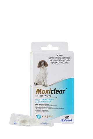 Moxiclear for Dogs 10-25kg