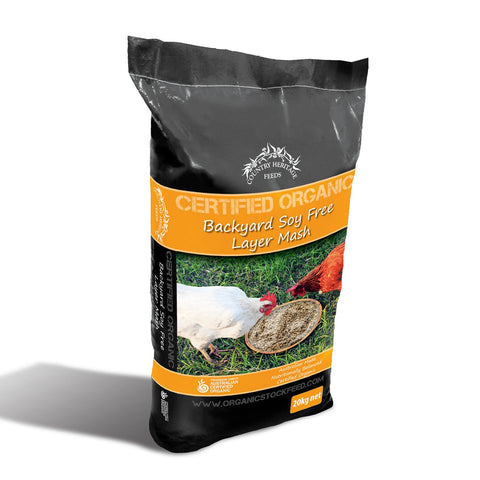 Country Heritage Organic Soy Free Layer Mash Chicken Feed 20kg
