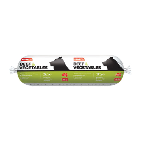 Prime100 Beef & Vegetable Dog Roll