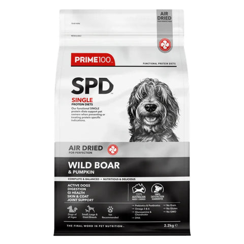 Prime100 SPD Air Dried Wild Boar & Pumpkin Adult Dry Food