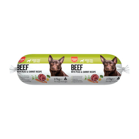 Prime Pantry Beef, Peas & Carrot Dog Roll 1.7kg