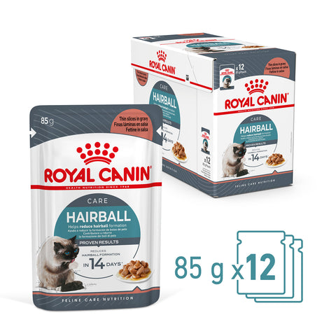Royal Canin Hairball Care Gravy Adult Wet Cat Food Pouches