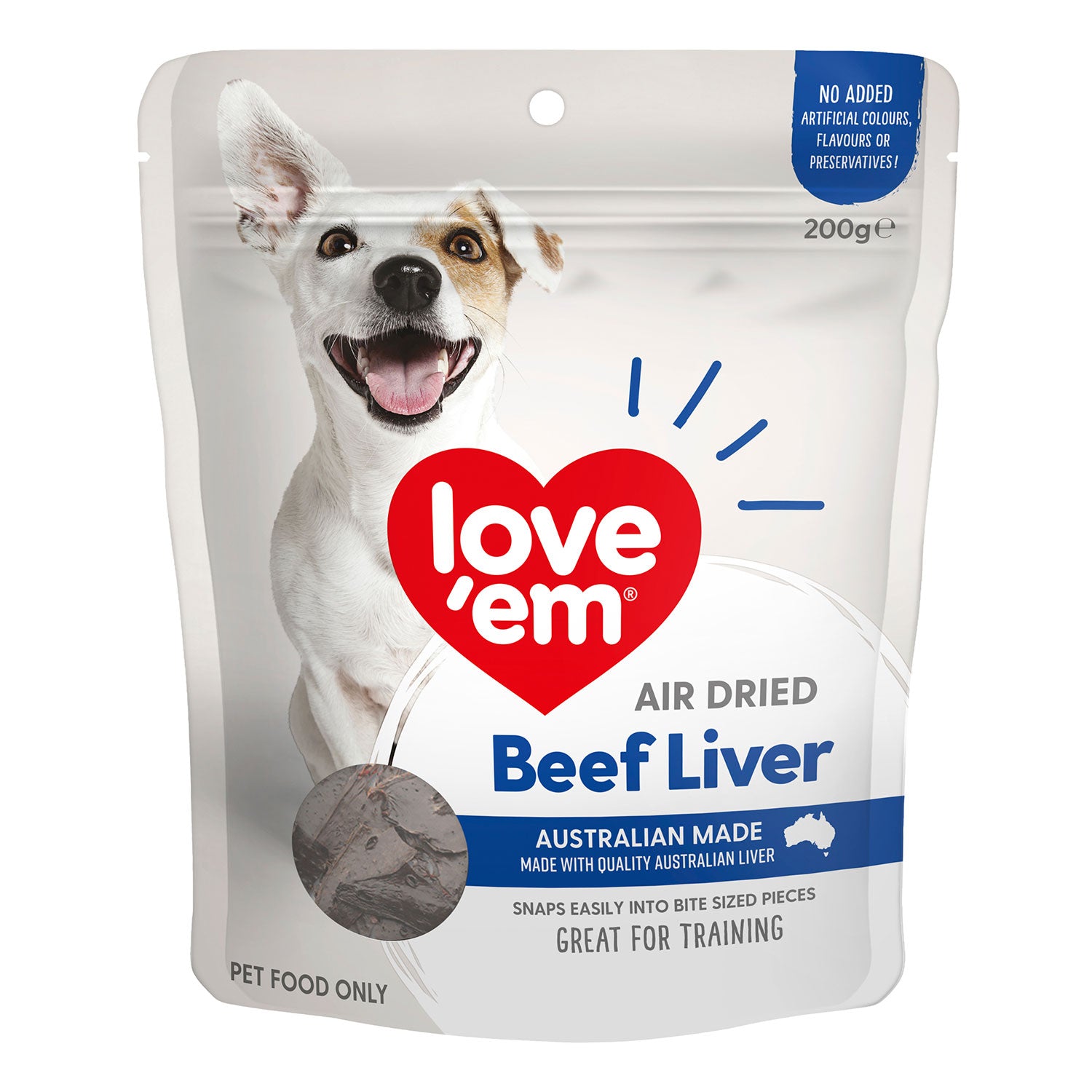 Love'em Beef Liver Dog Treats 200g