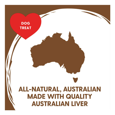 Love'em Beef Liver Brownie Dog Treats 250g