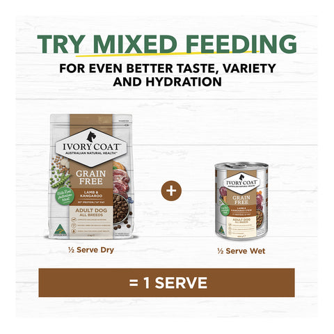 Ivory Coat Grain Free Lamb & Kangaroo Adult Dry Dog Food 2kg