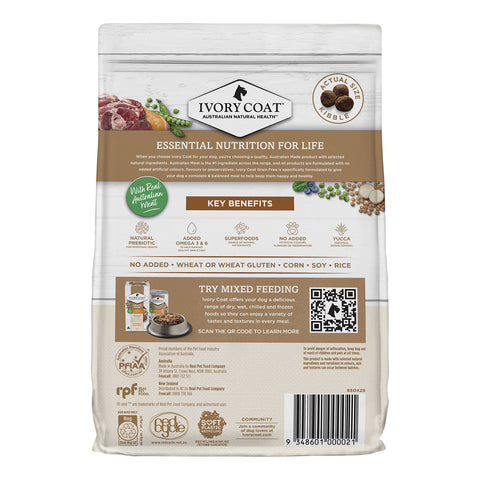 Ivory Coat Grain Free Lamb & Kangaroo Adult Dry Dog Food 2kg